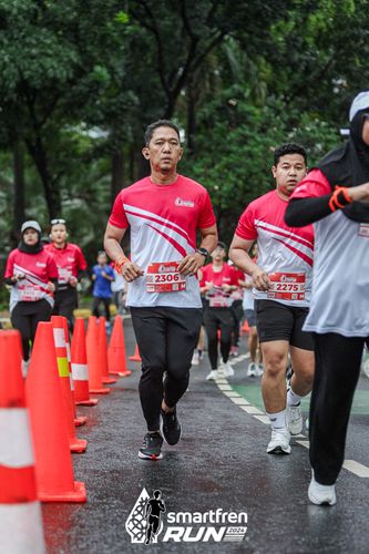 Race photo from Smartfren Run 2024