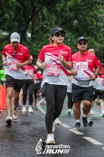 Race photo from Smartfren Run 2024