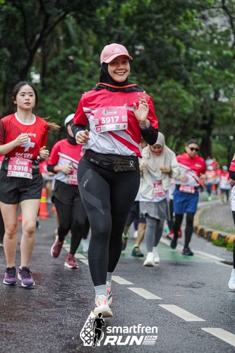 Race photo from Smartfren Run 2024