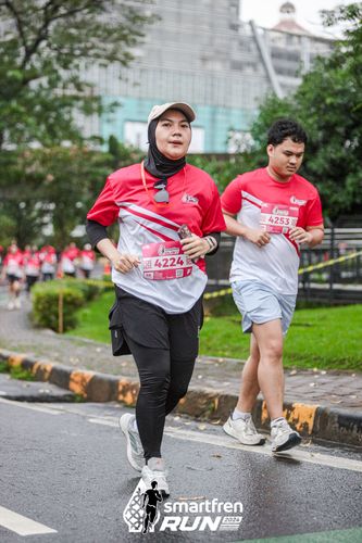 Race photo from Smartfren Run 2024