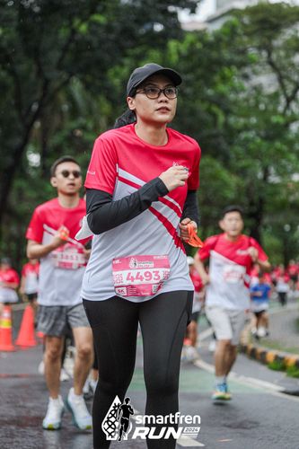 Race photo from Smartfren Run 2024