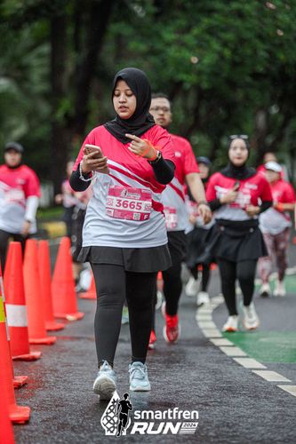 Race photo from Smartfren Run 2024
