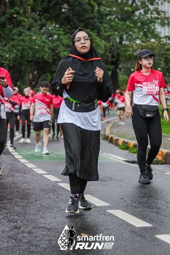 Race photo from Smartfren Run 2024