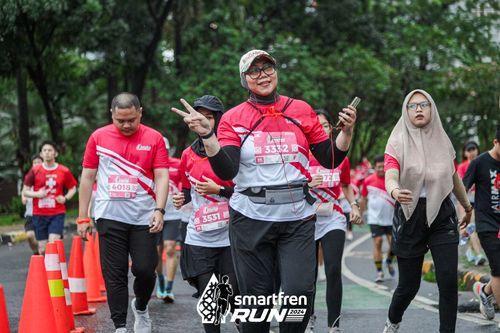 Race photo from Smartfren Run 2024