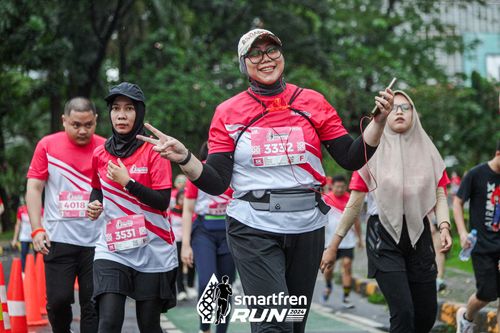Race photo from Smartfren Run 2024