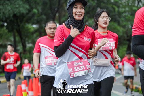 Race photo from Smartfren Run 2024