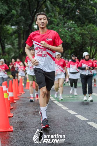 Race photo from Smartfren Run 2024