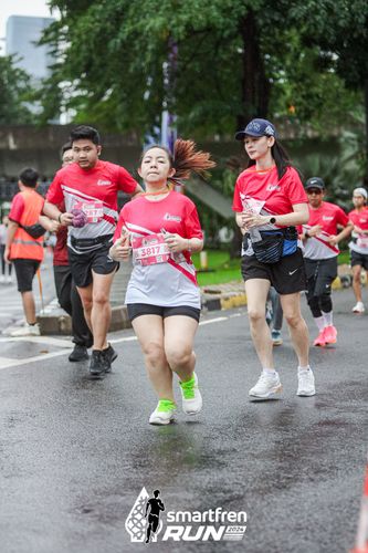 Race photo from Smartfren Run 2024
