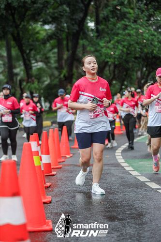 Race photo from Smartfren Run 2024