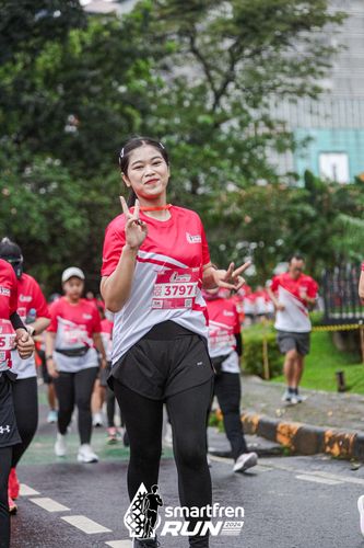 Race photo from Smartfren Run 2024