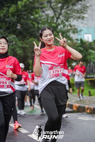 Race photo from Smartfren Run 2024