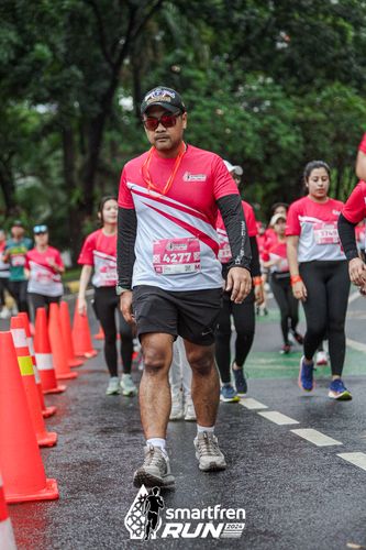 Race photo from Smartfren Run 2024