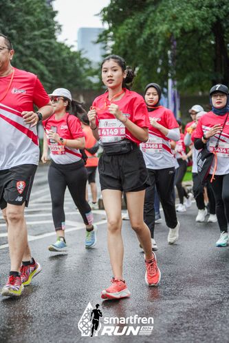 Race photo from Smartfren Run 2024