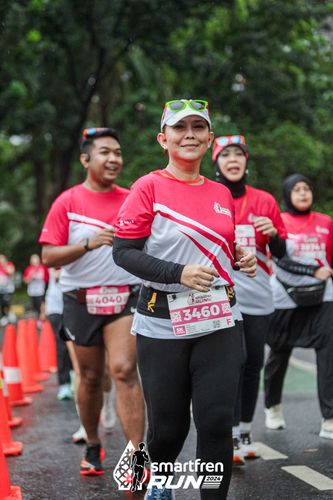 Race photo from Smartfren Run 2024