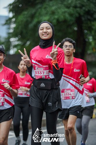 Race photo from Smartfren Run 2024