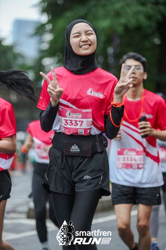 Race photo from Smartfren Run 2024