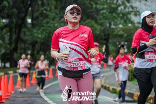 Race photo from Smartfren Run 2024