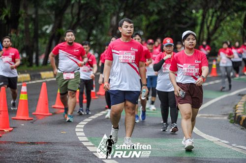 Race photo from Smartfren Run 2024