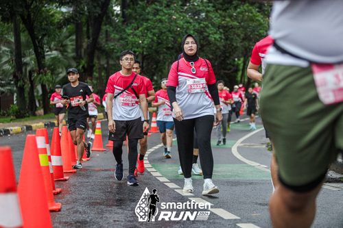 Race photo from Smartfren Run 2024