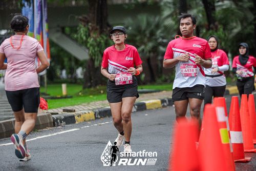 Race photo from Smartfren Run 2024