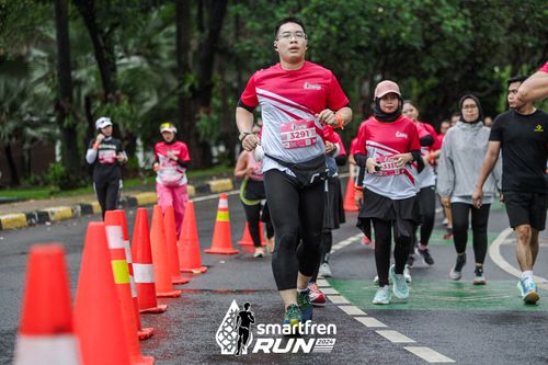 Race photo from Smartfren Run 2024