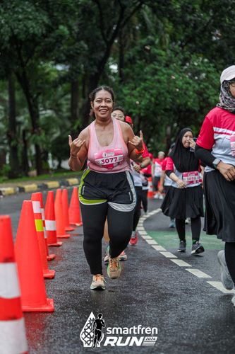 Race photo from Smartfren Run 2024