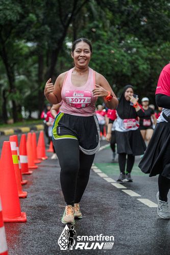Race photo from Smartfren Run 2024