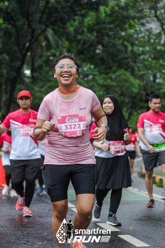 Race photo from Smartfren Run 2024