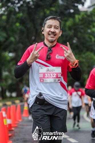 Race photo from Smartfren Run 2024