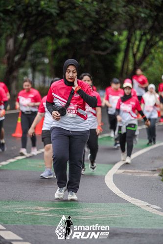 Race photo from Smartfren Run 2024