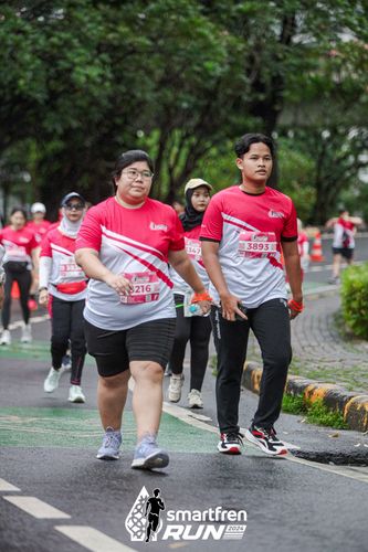 Race photo from Smartfren Run 2024