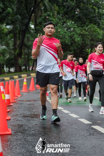 Race photo from Smartfren Run 2024