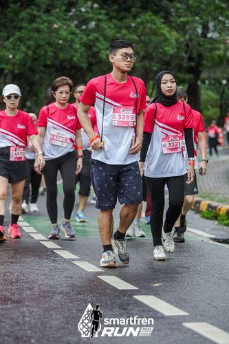 Race photo from Smartfren Run 2024
