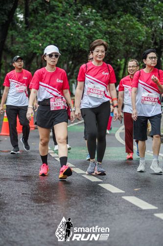 Race photo from Smartfren Run 2024