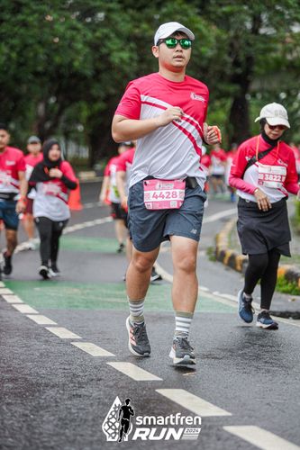 Race photo from Smartfren Run 2024
