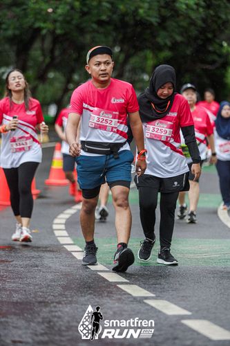 Race photo from Smartfren Run 2024