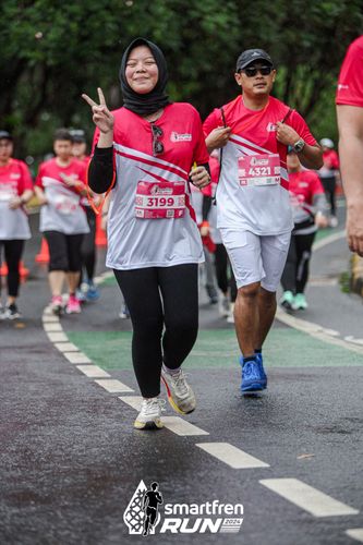 Race photo from Smartfren Run 2024