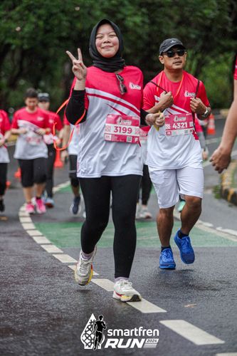 Race photo from Smartfren Run 2024