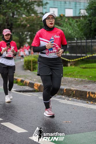Race photo from Smartfren Run 2024