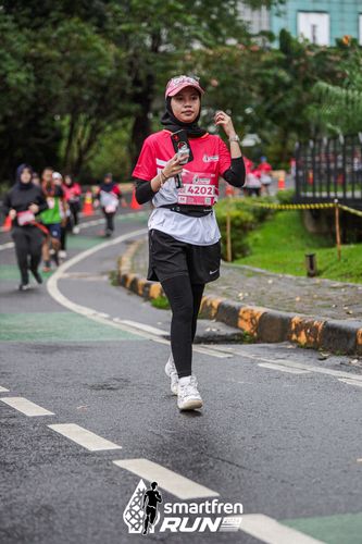 Race photo from Smartfren Run 2024