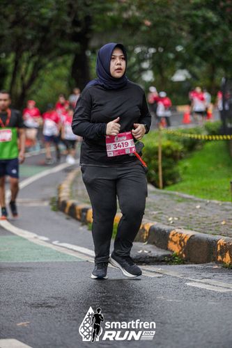 Race photo from Smartfren Run 2024