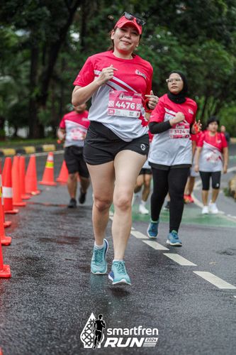 Race photo from Smartfren Run 2024