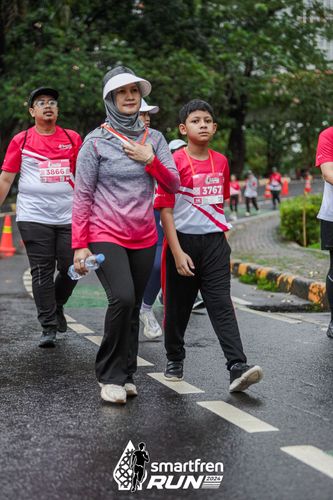 Race photo from Smartfren Run 2024