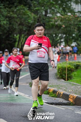 Race photo from Smartfren Run 2024