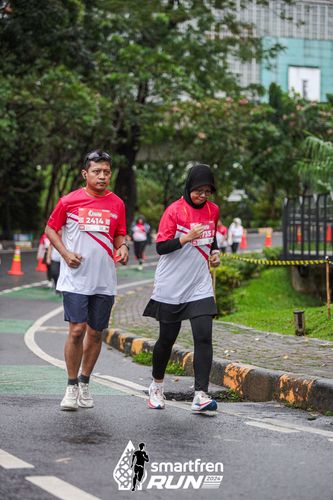 Race photo from Smartfren Run 2024