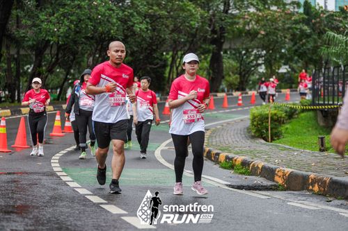 Race photo from Smartfren Run 2024