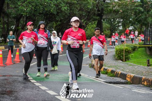 Race photo from Smartfren Run 2024