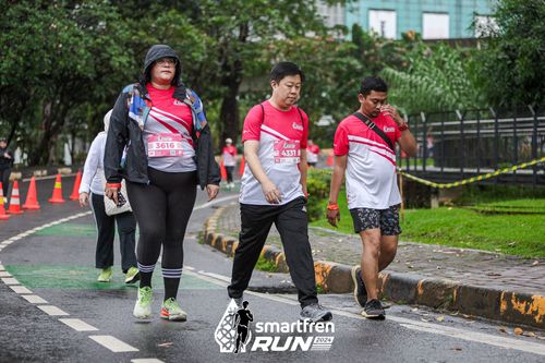 Race photo from Smartfren Run 2024