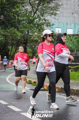 Race photo from Smartfren Run 2024