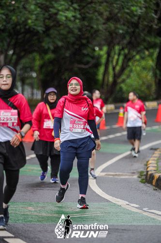 Race photo from Smartfren Run 2024